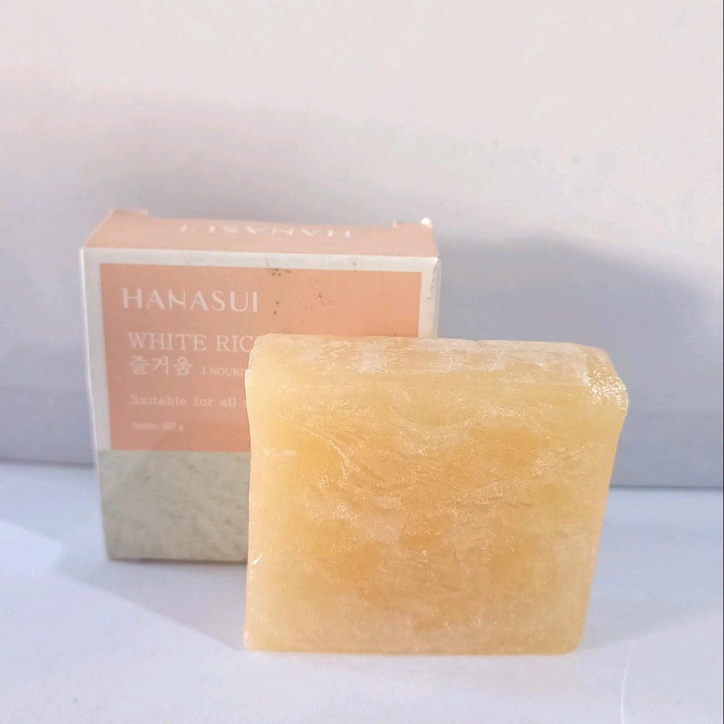 Hanasui White Rice Soap / Sabun Beras Hanasui - 60gr