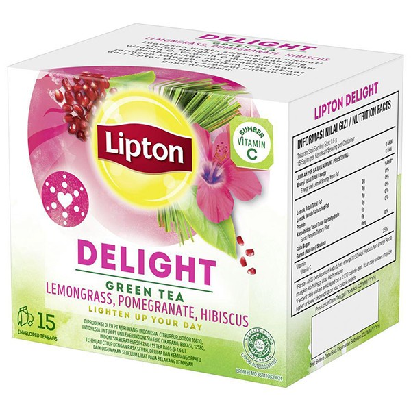 

✨PROMO✨ -Lipton Delight Green Tea isi 15 Tea Bag
