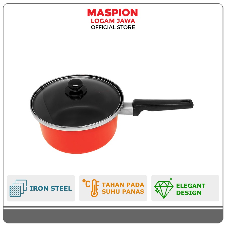 Maspion Maslon Panci Alumunium Saucepan Ebonit Handle