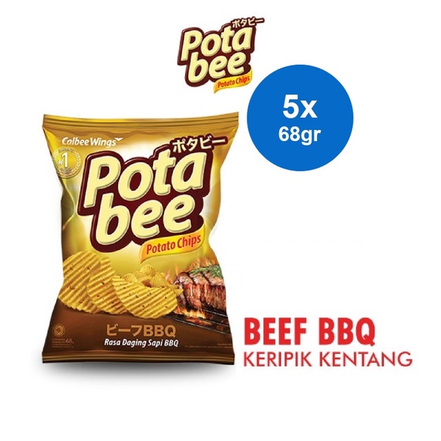 

Potabee Keripik Kentang Bbq Beef 68 gr x 5