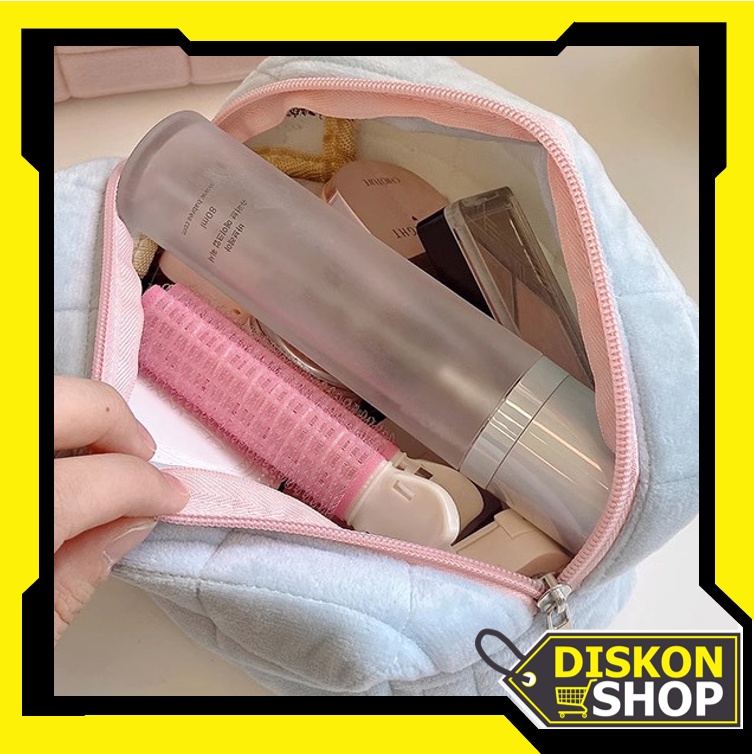 

Diskon Shop - T5958 Tempat Pouch Pillow Korea / Kotak Pensil Sleting Velvet Aesthetic Pastel / Kotak Pensil Bulu / Make Up Pouch