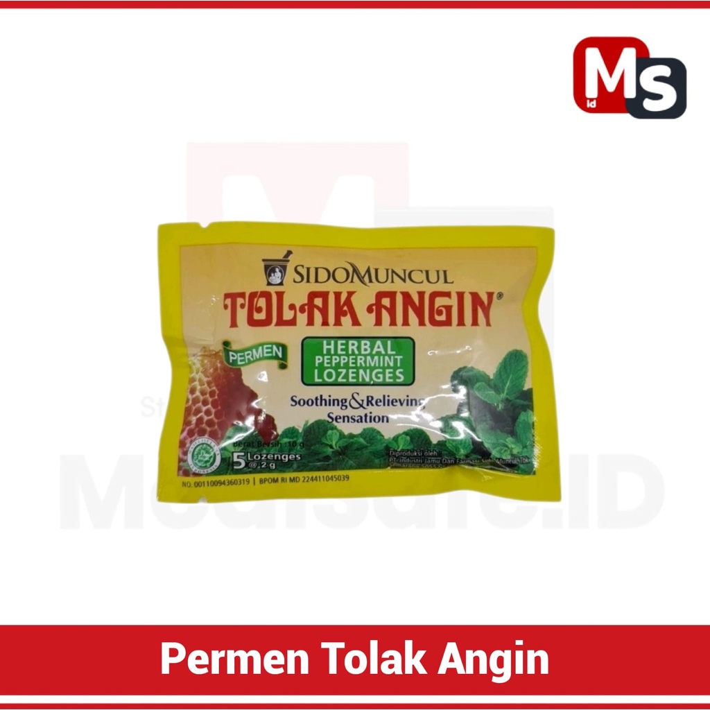 

Permen Tolak Angin Isi 5 Butir / Sachet OTC