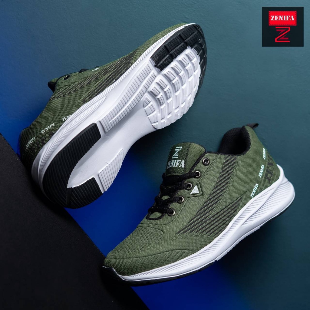 sepatu sneakers pria zenifa free box dan kaos kaki