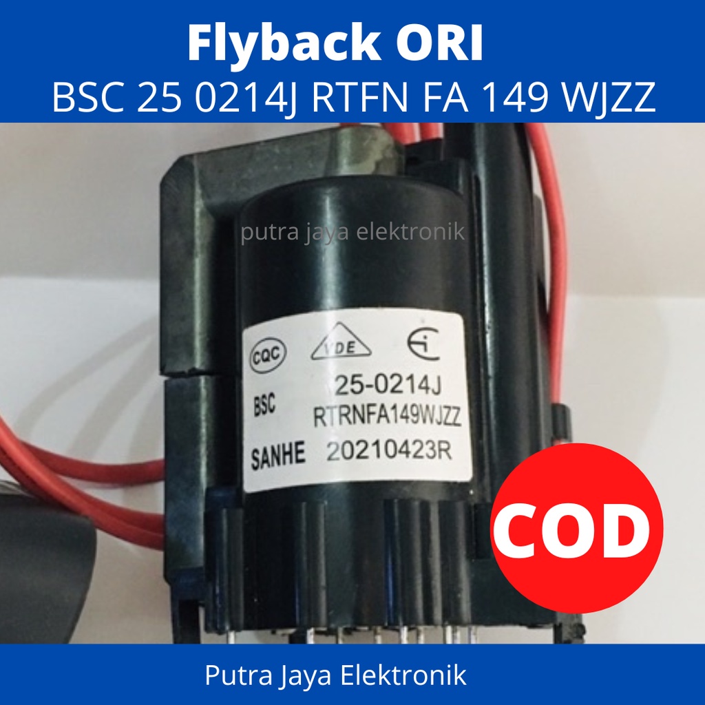 FLYBACK SHARP BSC25-0214J FBT RTRNFA149WJZZ ORIGINAL