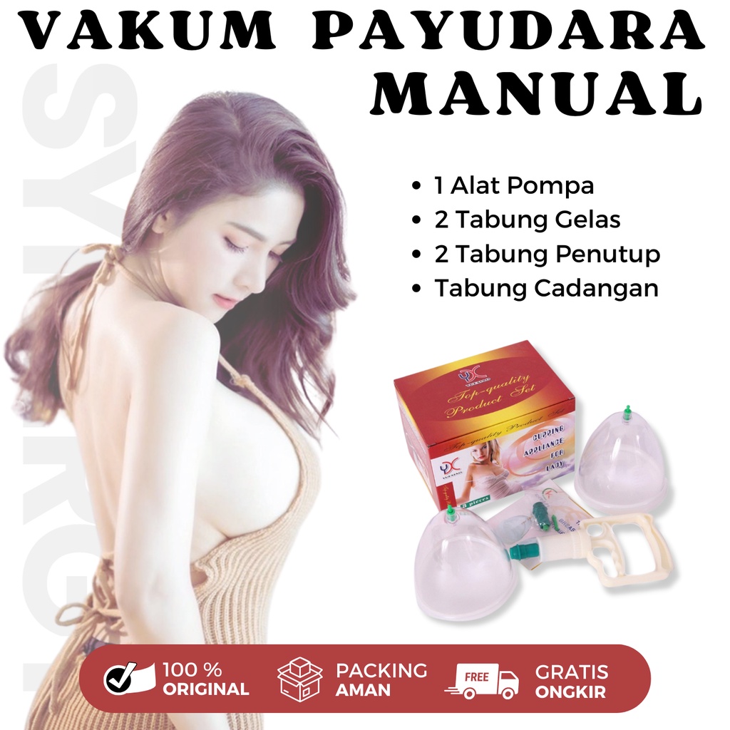 VAKUM ALAT PIJAT Pembesar Payudara Wanita Meningkatkan Volume Payudara Manual