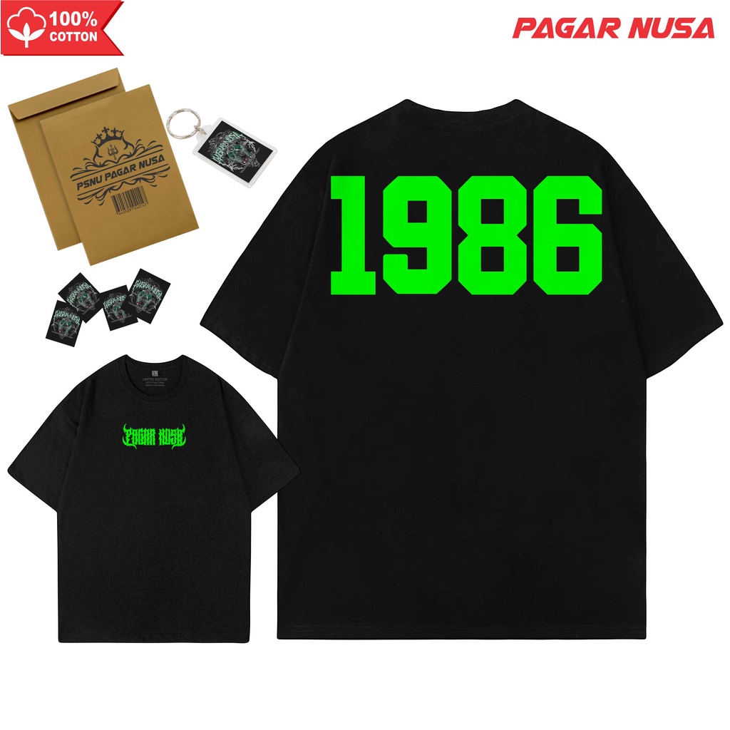 KAOS PAGAR NUSA PN 86 GREEN PN GASMI  SENYAPN GARAPN