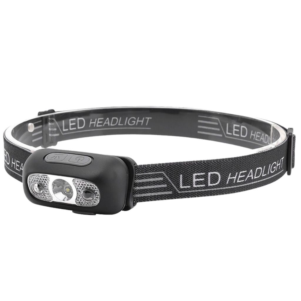 Headlamp Sensor Senter Kepala LED USB Charge 3 Mode Headlamp Sorot Headlamp Senter Kepala LED USB Sensor