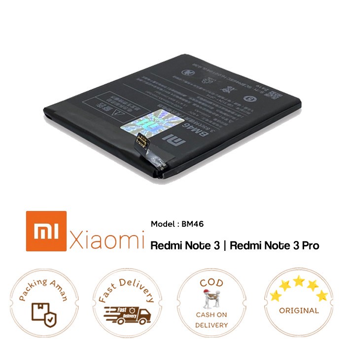 BATERAI / BATERY  XIAOMI Redmi Note 3 / Redmi Note 3 Pro BM46 ORI99