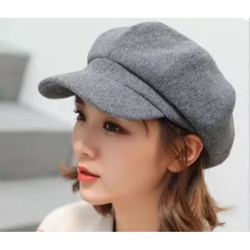 Galery Popon Topi Apolo Baret Newsboy Cap Topi Pet Topi Beret Pelukis Seniman Premium