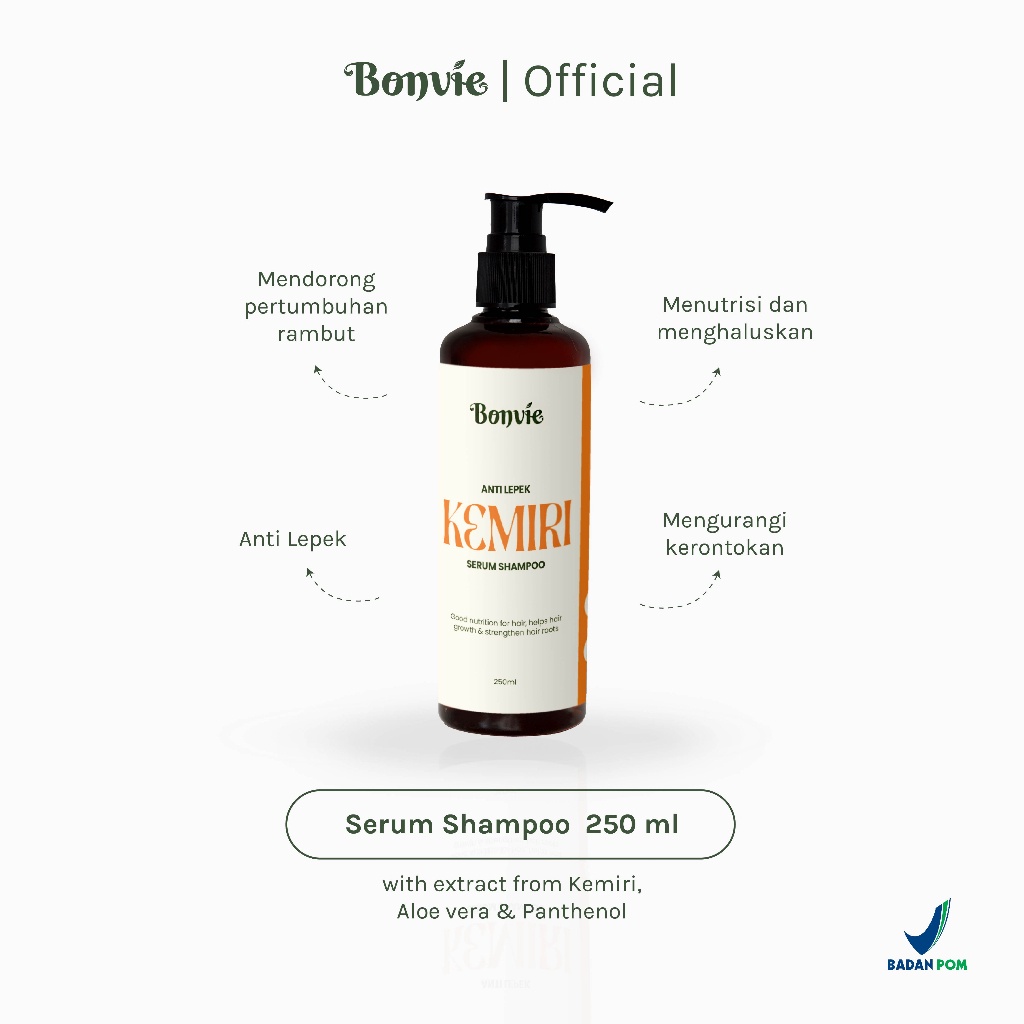 Bonvie Serum Shampoo 250ml - Shampoo Anti Lepek
