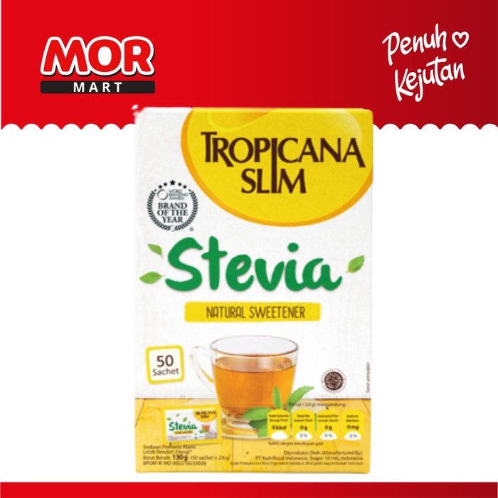 

TROPICANA SLIM Sweet Stevia Sugar 50x2.6gr
