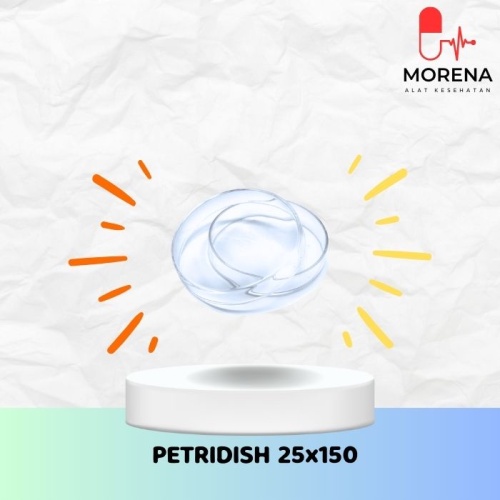 PETRIDISH - Petridish Kaca 25x150mm/ Cawan Petri Kaca