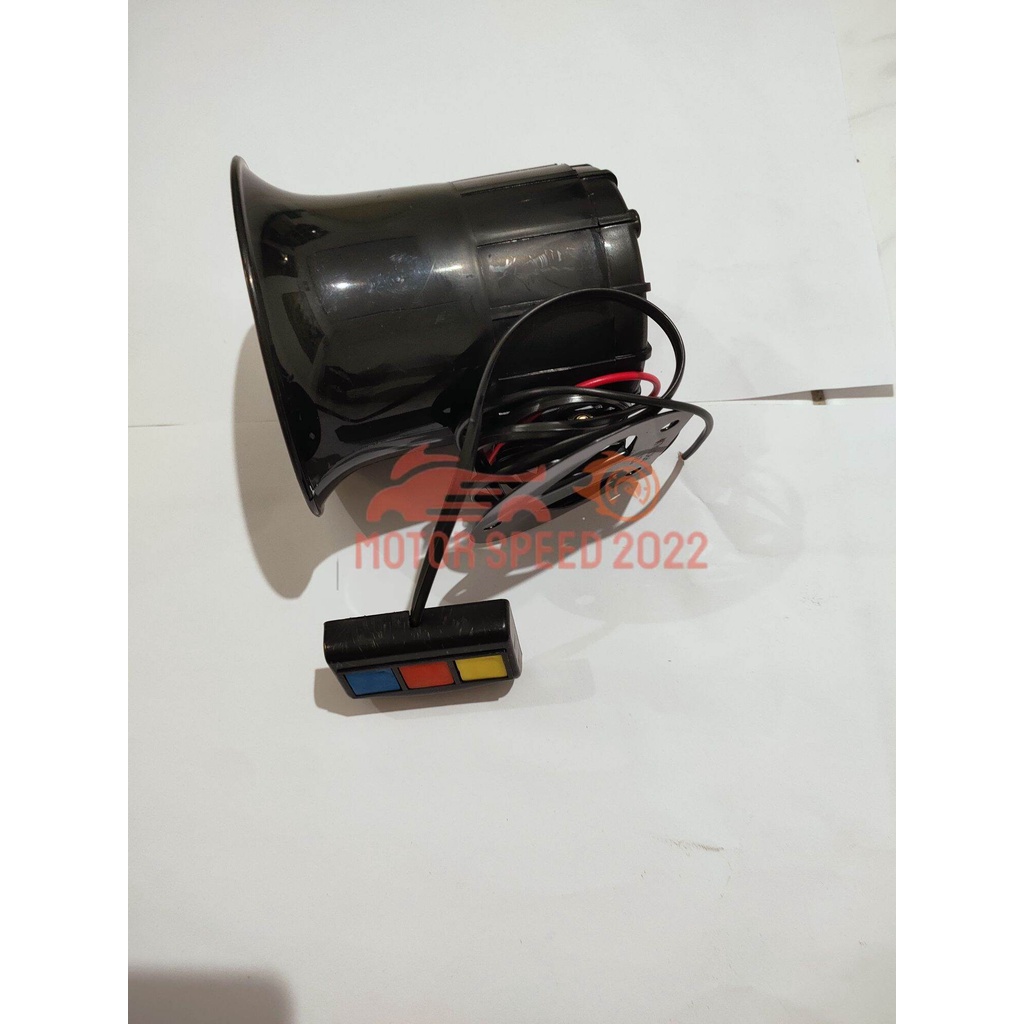klakson toa  3 suara sirine patwal 12volt 30watt bisa buat motor dan mobil