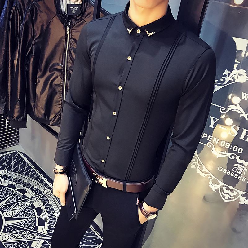 Men's Korean Fit Shirt Dress Inch Shirt