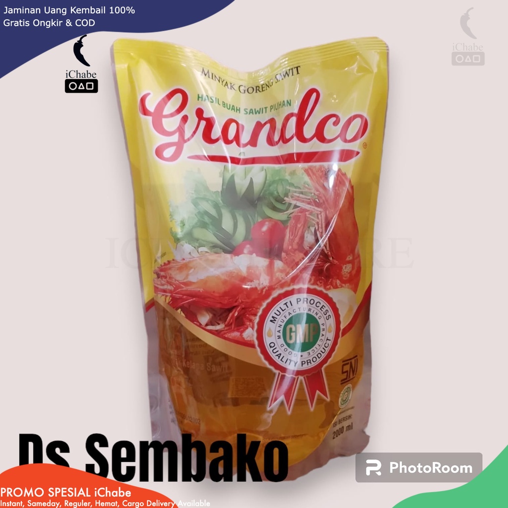 

(BISA COD) DS Minyak Goreng Grandco 2 Liter 2000ml