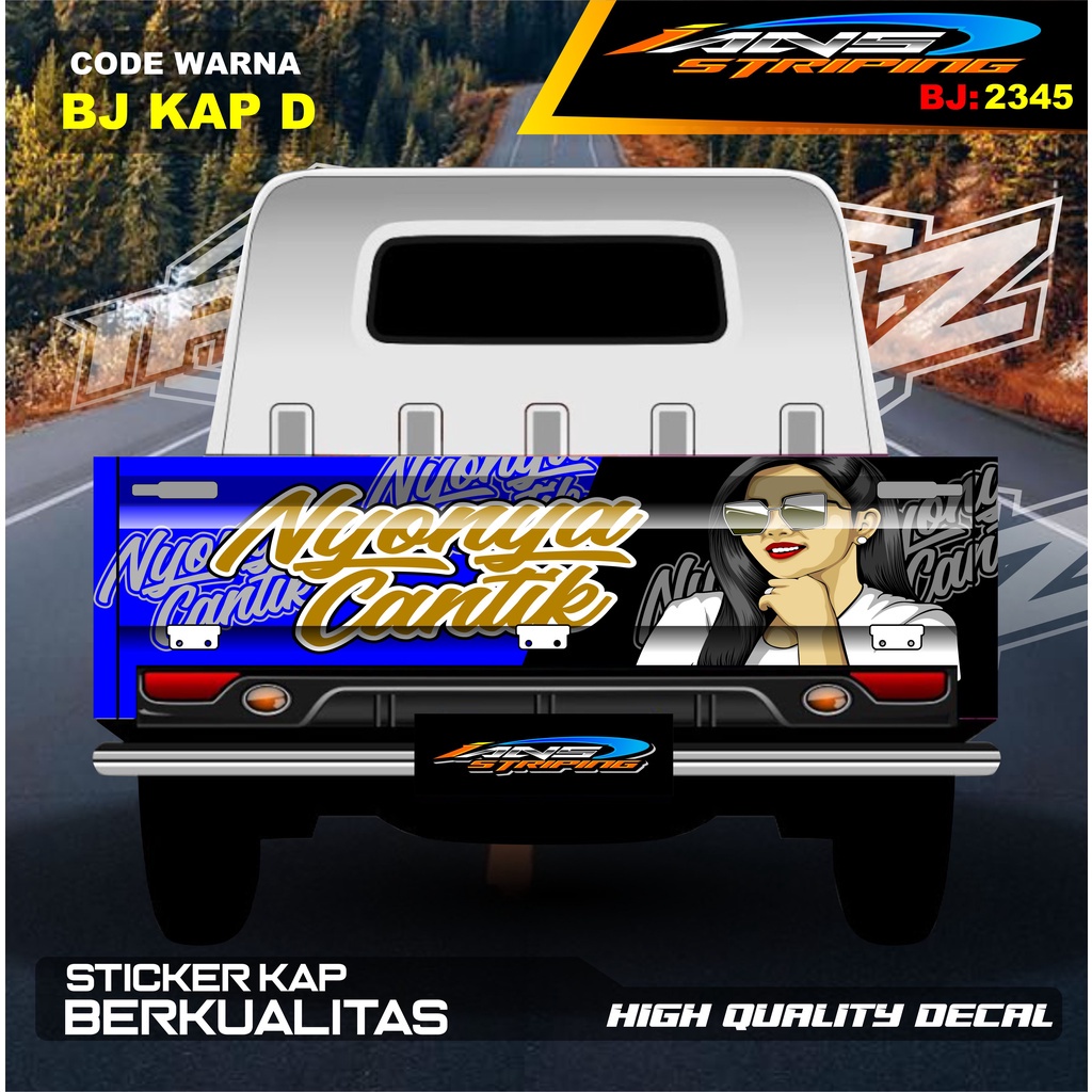 STICKER DECAL BAK BELAKANG GRANMAX / STICKER VARIASI GRANMAX PICK UP / DECAL STIKER CARRY PICK UP / 