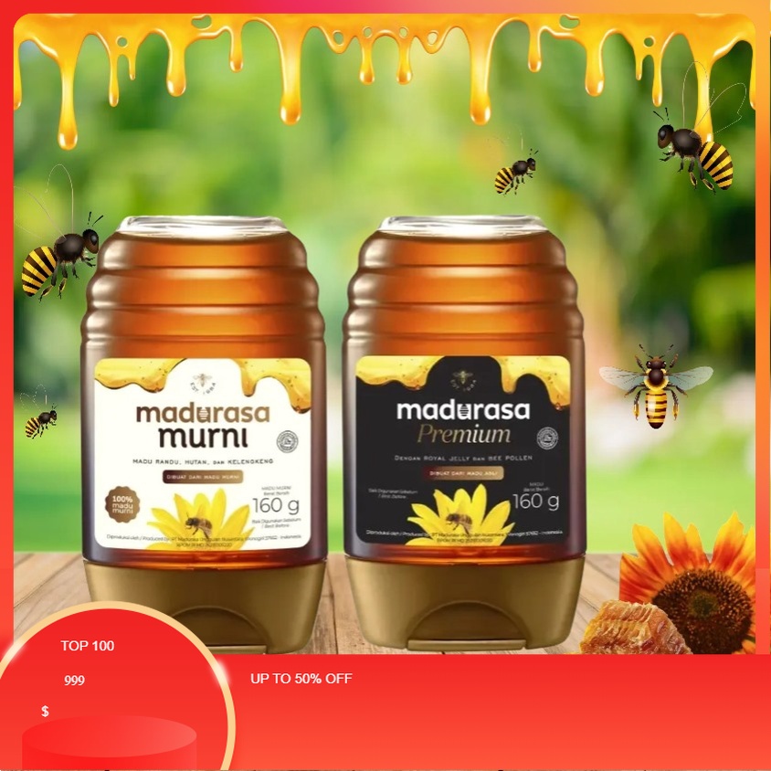 

Madurasa Murni Premium 160gr mengandung Royal Jelly Dan Bee Polen