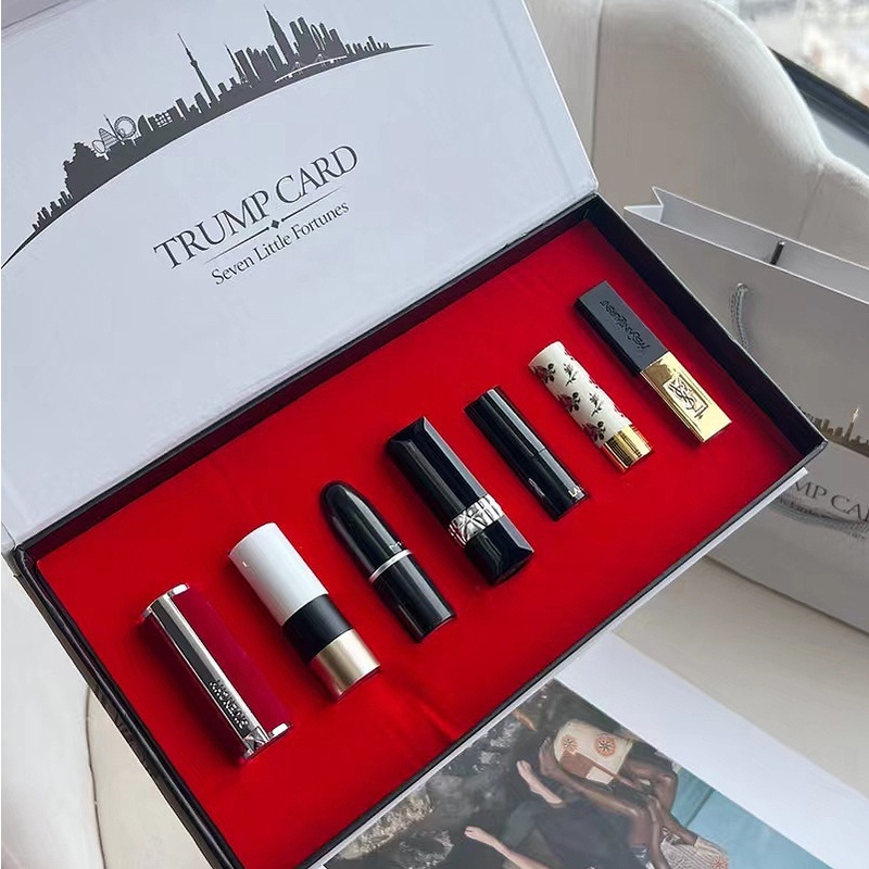 (COD) Seven Little Fortunes GUCCI•DIOR•HERMES•MAC•LANCOME•YSL•GIVENCHY lipstick matte/Lipstick Set L