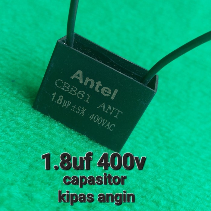 capasitor kapasitor kipas angin 1,8uf 1.8uf 1.8 1,8 uf mikro 400v 450v Harga 2 Pcs -KNG