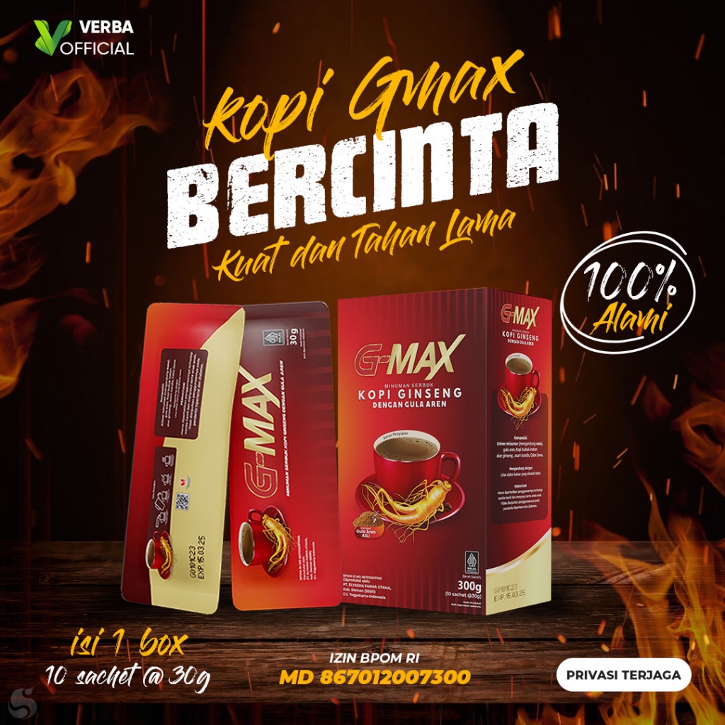 

GMAX - Kopi Kuat Stamina Pria&Wanita Agar Tahan Lama TROY | SLB | MIRACLE | GMAX BPOM -GMX-B