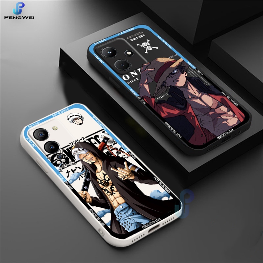 Casing hp Infinix Note Hot 30i 12 G96  Hot 12 Play 11 Play 10 Play 9 Play Hot 11S NFC Smart 5 Smart 6 Hot 10S Hot 20S Hot 10T Cartoon anime Prime King of Thieves Luffy and Law Soft Silicone Matte Case Pengwei