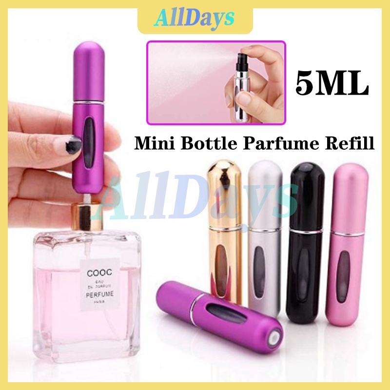 Bottle Spray Aluminium 5ML Parfume Atomizer Botol Parfum Kosong  Botol Parfum Mini Travel Parfum Ato