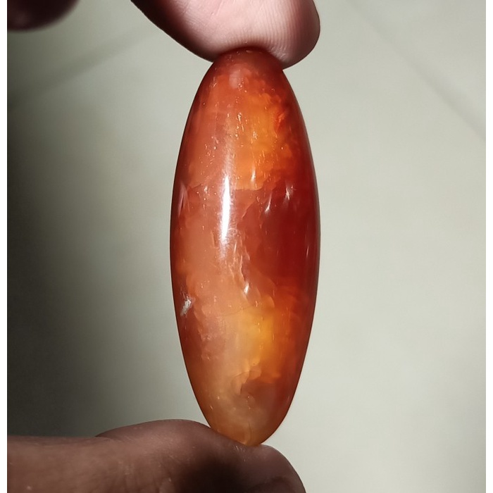 Natural Batu Akik Pandan Merah Nanas Lumut Motif Gambar Sisik Antik 2