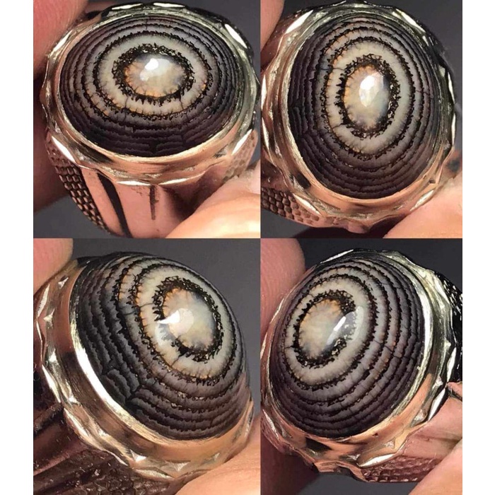Cincin Batu Akik Natural Motif Gambar Jhipen Madura Lawas Unik Antik 7