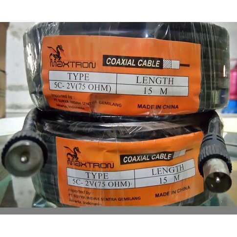 Kabel Antena TV Maxtron Panjang 15M
