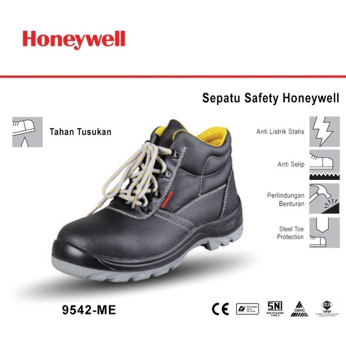 Sepatu Safety Sporty Kings Honeywell Boots Shoes Original Type 9542-ME - SIZE 38