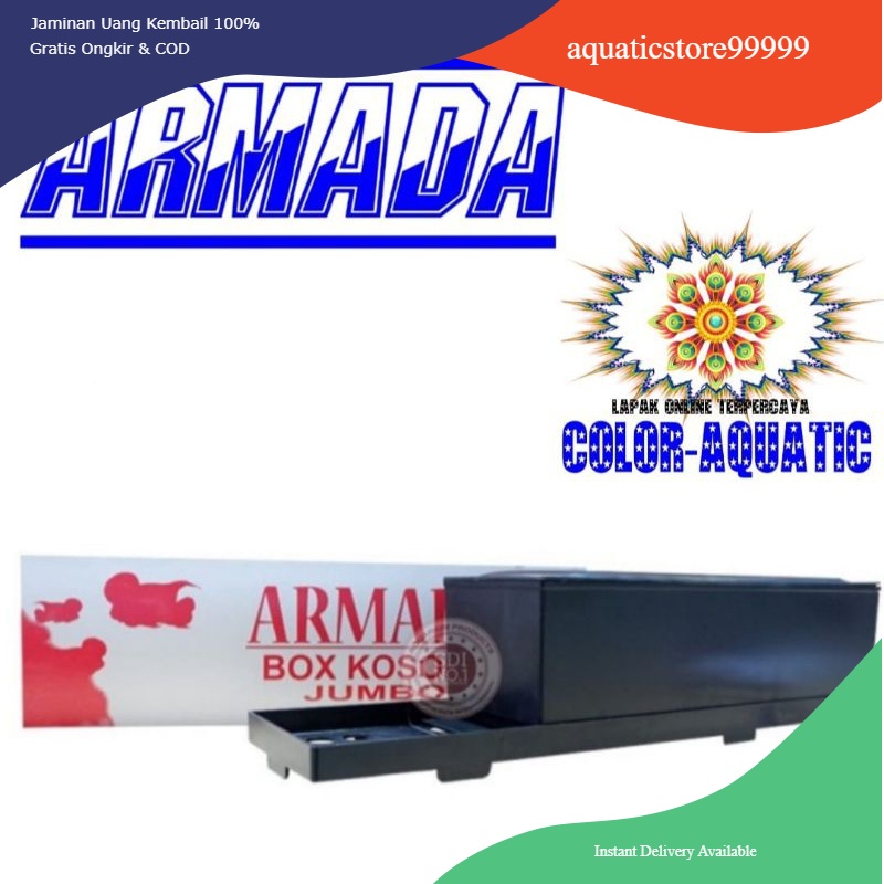 box filter ukuran  jumbo kotak filter atas aquarium bok jumbo armada