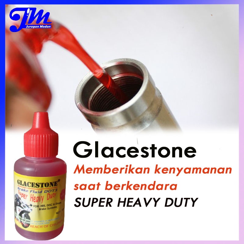 Minyak Rem Motor Brake Fluid DOT3 High Quality Minyak Rem Glasstone Glacestone Minyak Rem Merah