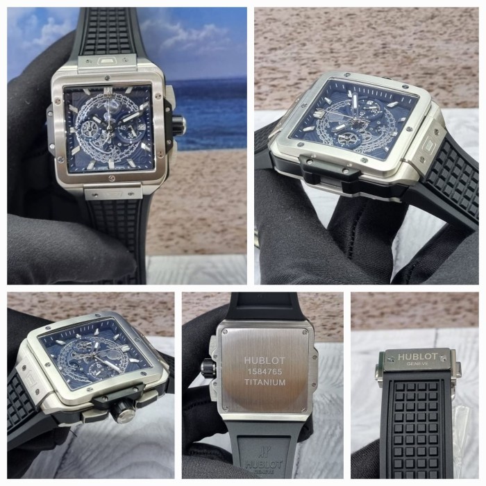 Arloji JAM TANGAN PRIA QUARTZ MEWAH CHRONO BODY SILVER 2