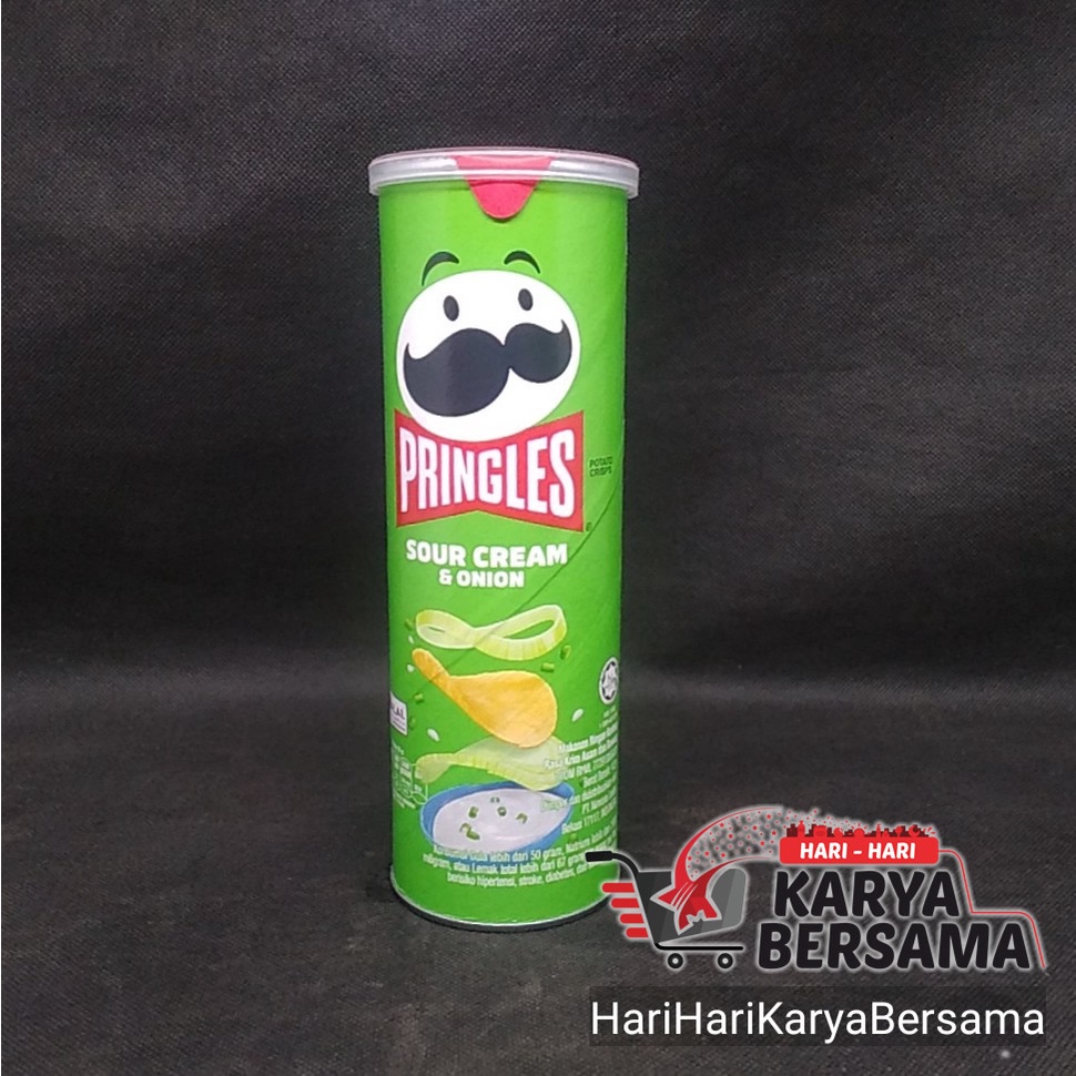 

KERIPIK PRINGLES POTATO CRISPS SOUR CREAM & ONION 102GR