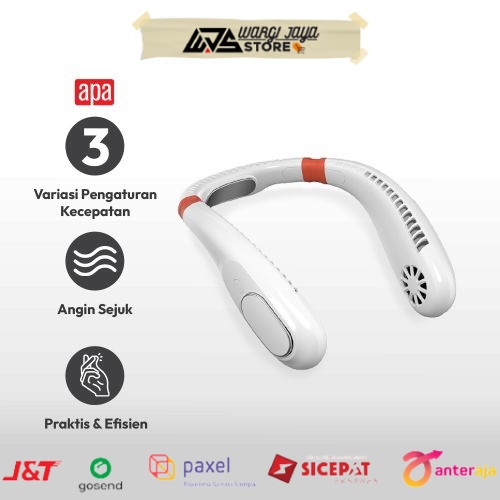 Ace - Apa Kipas Angin Leher Rechargeable Portable Neck Fan Travel Fan Penyejuk Udara Portabel