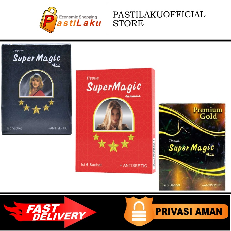 Tisu Super Magic Man Tissue Super Magic Man Premium Gold Power Cassanova Super Magic Gold Premium