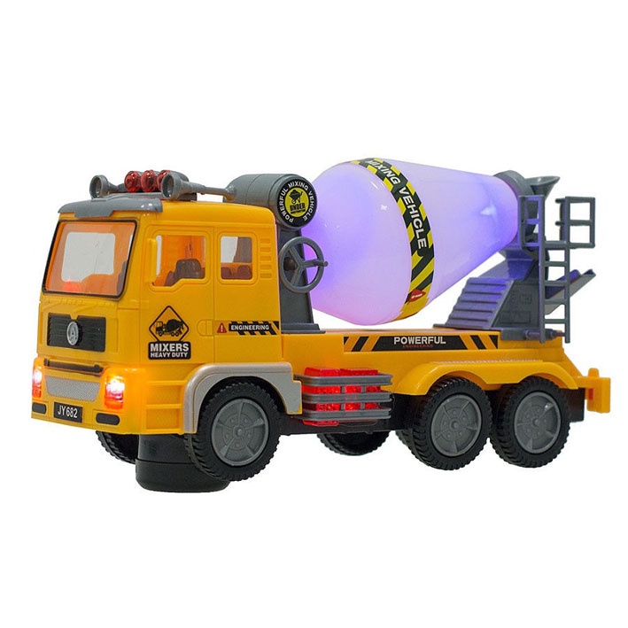 FBS - Super Truck Molen Bo - Mainan Anak Mobil Truk Cement Mixer Truk Molen Baterai Lampu (GRATIS BA
