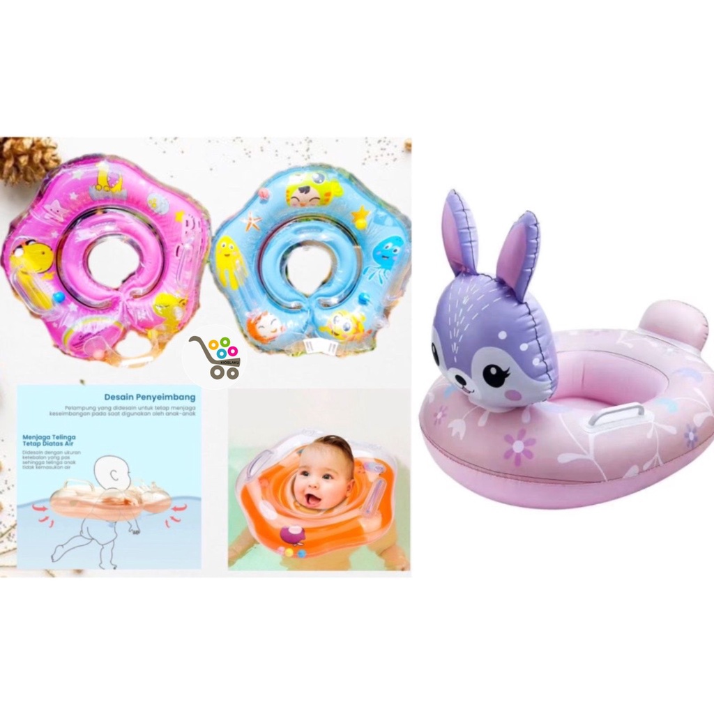 Pelampung Ban Renang Leher Baby / Pelampung Bayi / Neck Ring Pelampung Bayi 6 Bulan / Ban Renang Ana