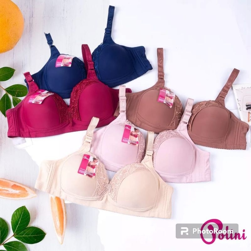 BRA POLINI K333 - BH Busa Jumbo Kait 3 Tanpa Kawat - Push Up Bra Big Size Set 1 & 3 Pcs - Bra Tanpa 