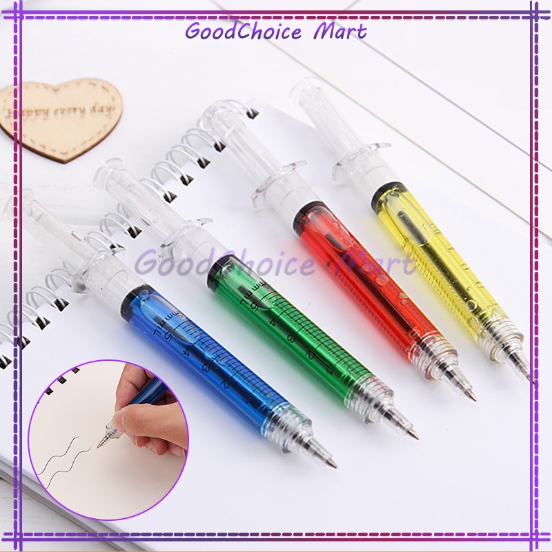

Pulpen Jarum Suntik Lucu / Syringe Ballpoint Pen / Souvenir Pulpen Suntik