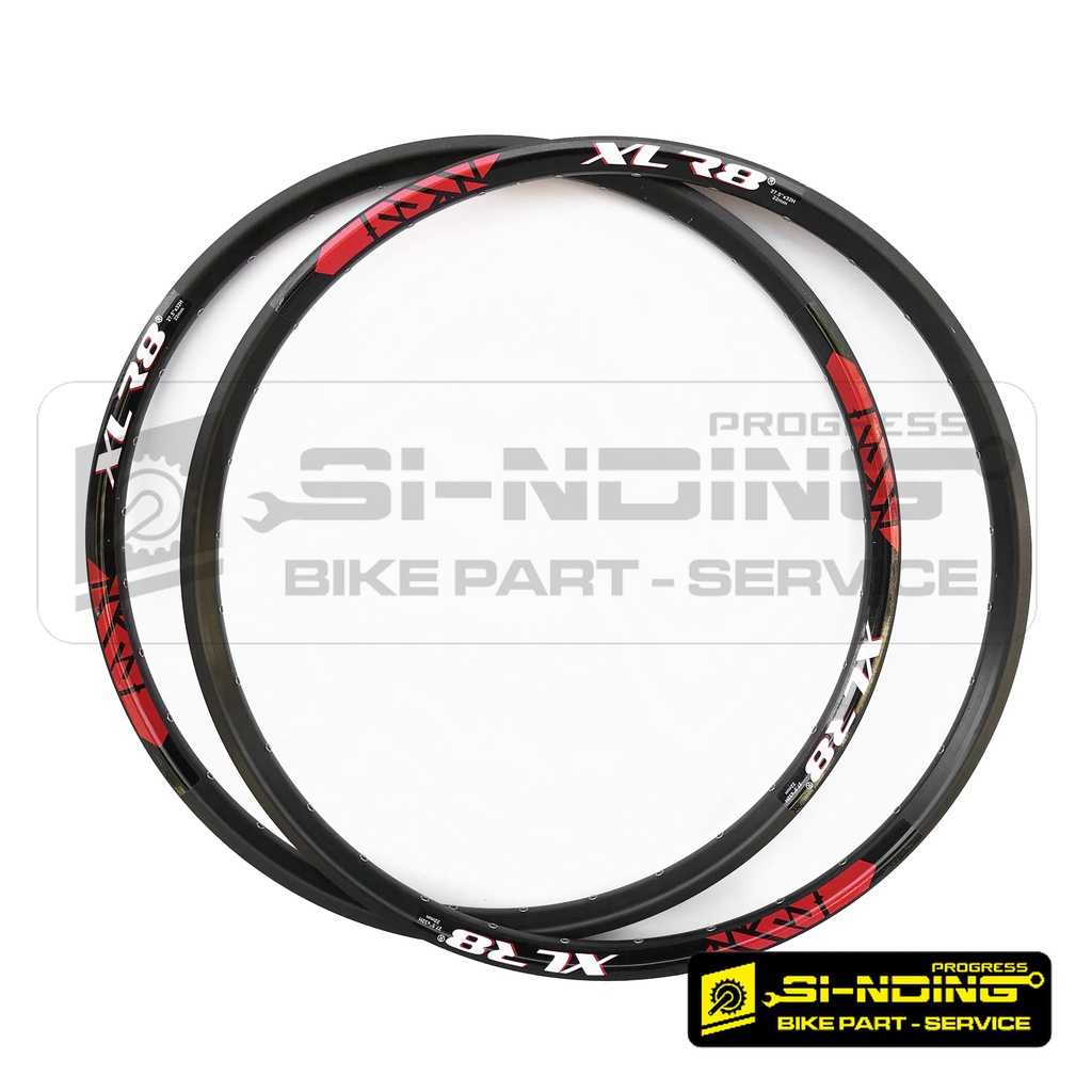 Velg Rims Sepeda MTB 27.5 XLR8 32 H Lubang 32 Hole Rims Rim Alloy Alumunium XLR 8 X L R Double Wall 