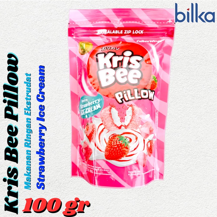 

KRISBEE Pillow Strawberry Ice Cream 100gr