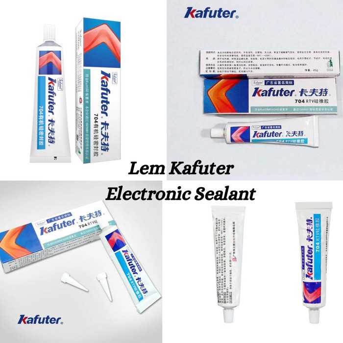 Kafuter 704 RTV Silicone Electronic Sealant Glue Waterproof ESC Sil Lem Anti Air Silikon WP Asli