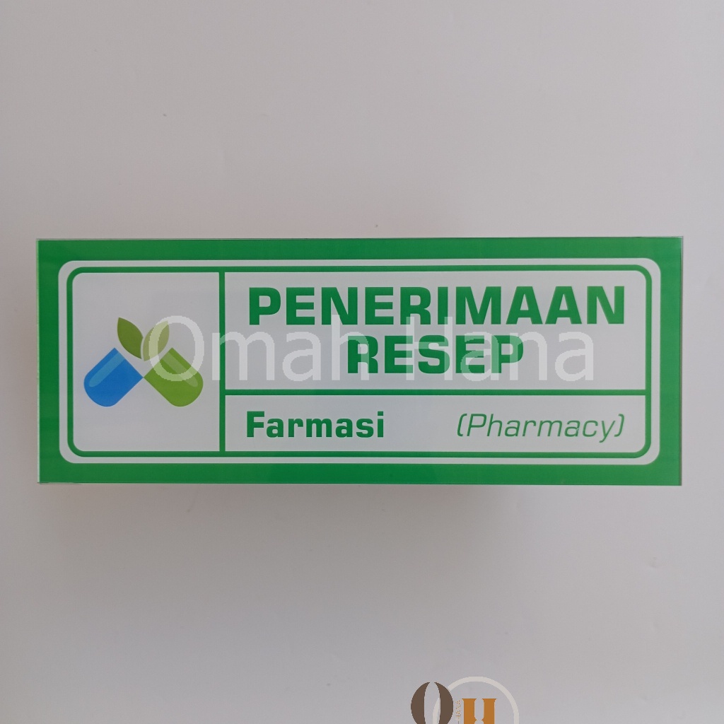 

Akrilik Ruang Penerimaan Resep - Papan Akrilik Nama Ruang - Akrilik Ruangan