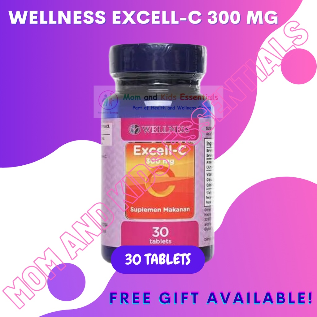 WELLNESS EXCELL C EXCELL-C 300 MG 30 TABLET VITAMIN C TIDAK ASAM