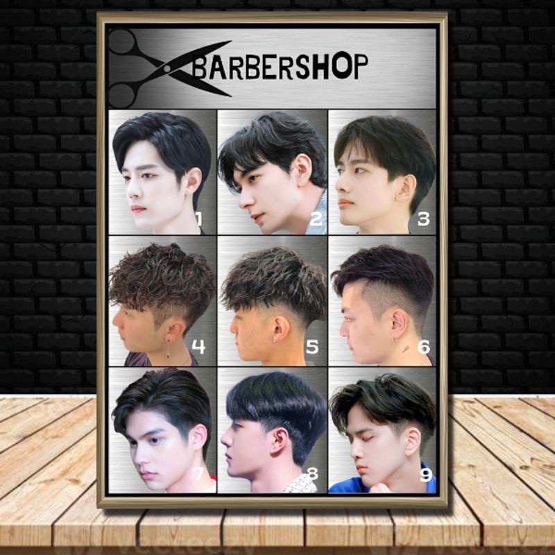 POSTER BARBERSHOP POSTER SALON POSTER PANGKAS RAMBUT KEREN