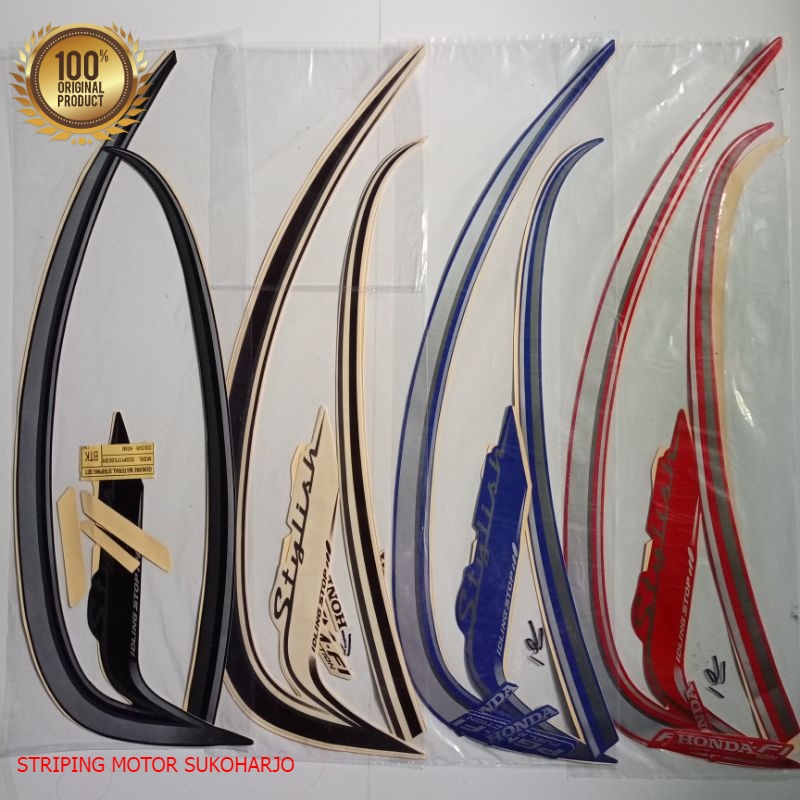 (ORI) Striping Sticker Honda Scoopy Stylish 2016 kualitas original