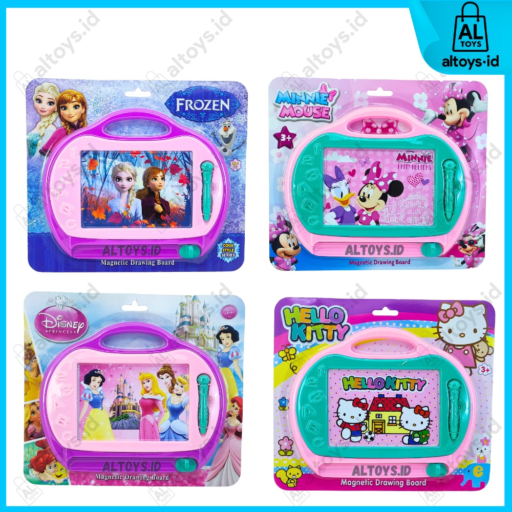 

Mainan Edukasi Anak Cowok Cewek Peralatan Belajar Menulis Dan Mengambar Papan Magnet Set 3638B