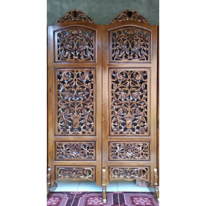 Termurah Sketsel Ukir Jati 2 Pintu Sketsel Custom Ukir Free Ongkir