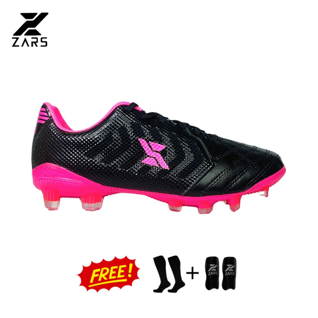 Zars Sepatu Sepakbola Evo Infinity Black Pink FG